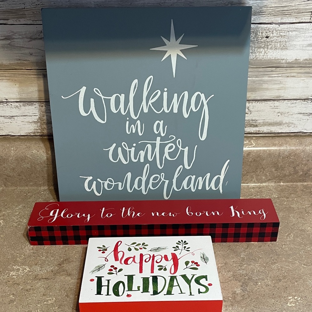 Holiday Sign Set - (3))